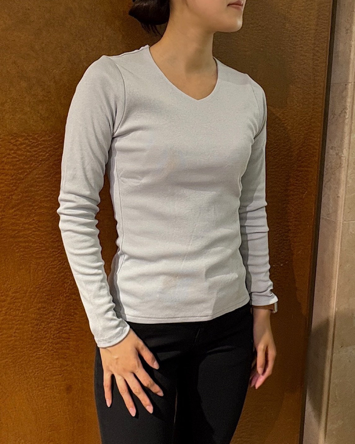 WOMEN 165cm Lグレー/サイズ1着用