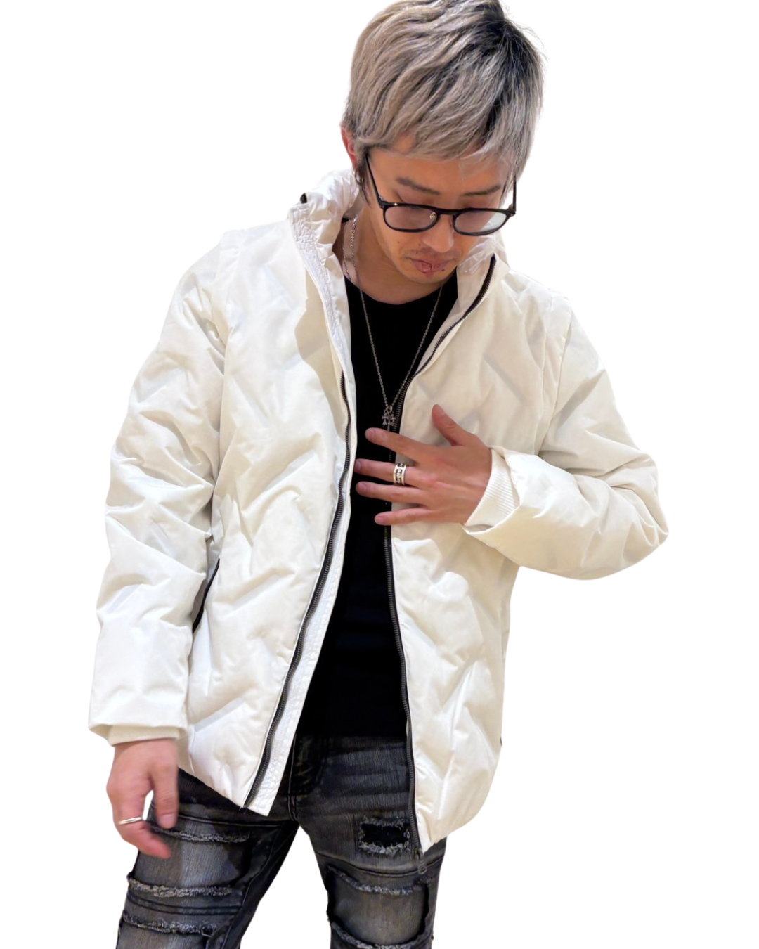 袖脱着ダウンジャケット UNISEX