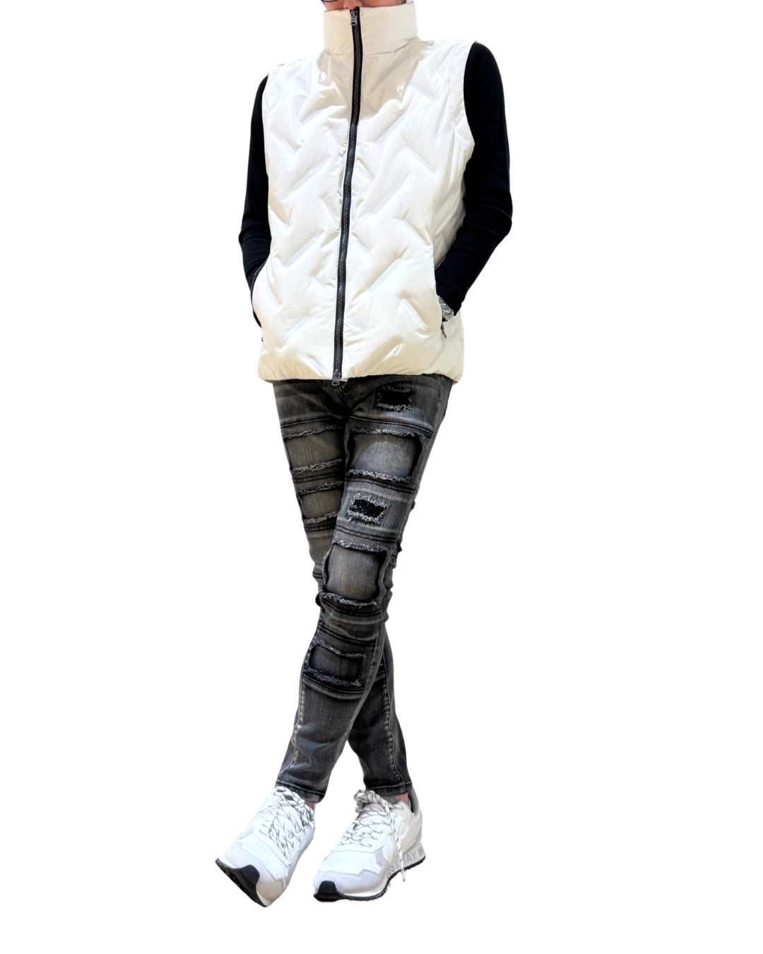 袖脱着ダウンジャケット UNISEX