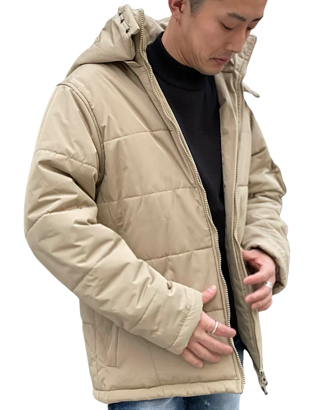 MEN 170cm ベージュ サイズ2着用
