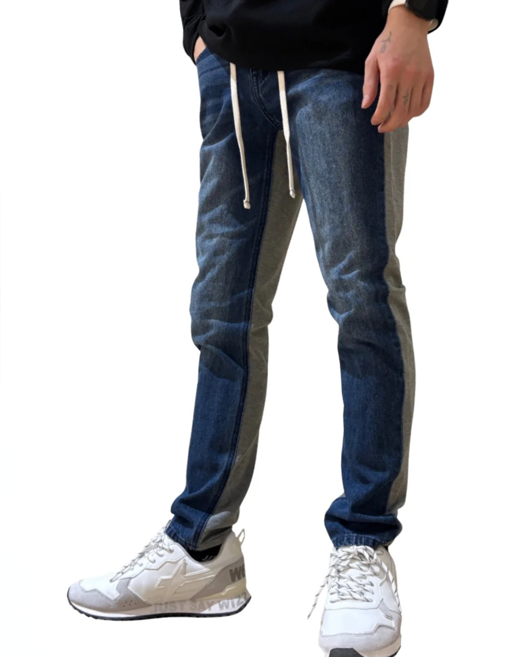 MEN 175cm ブルー×グレー/サイズ1着用