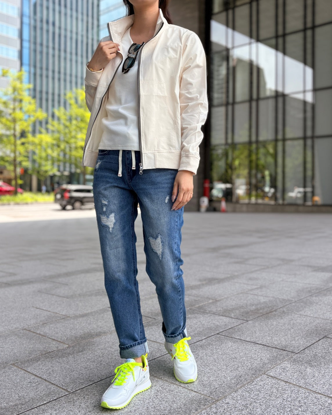 スタンドカラージップジャケット UNISEX