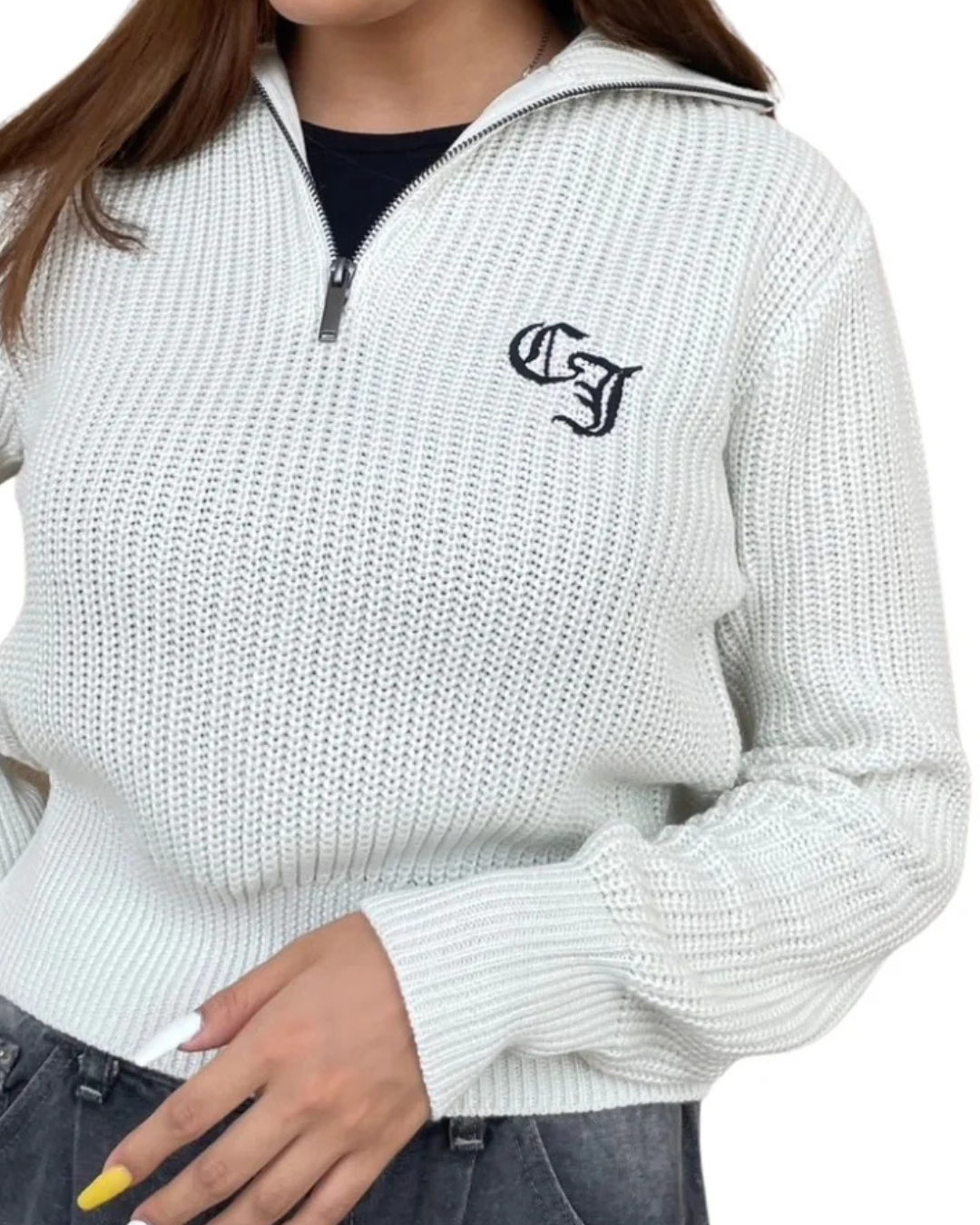 CJハーフZIPニット WOMEN
