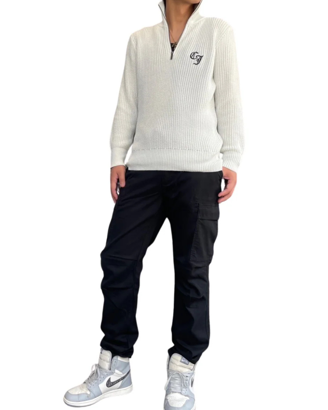 CJハーフZIPニット MEN