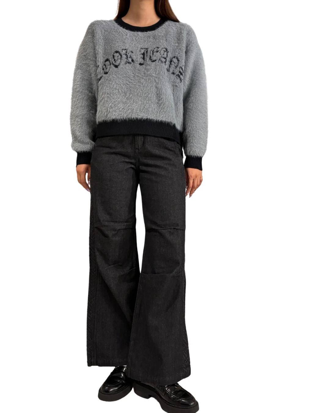 シャギーCJロゴニット WOMEN