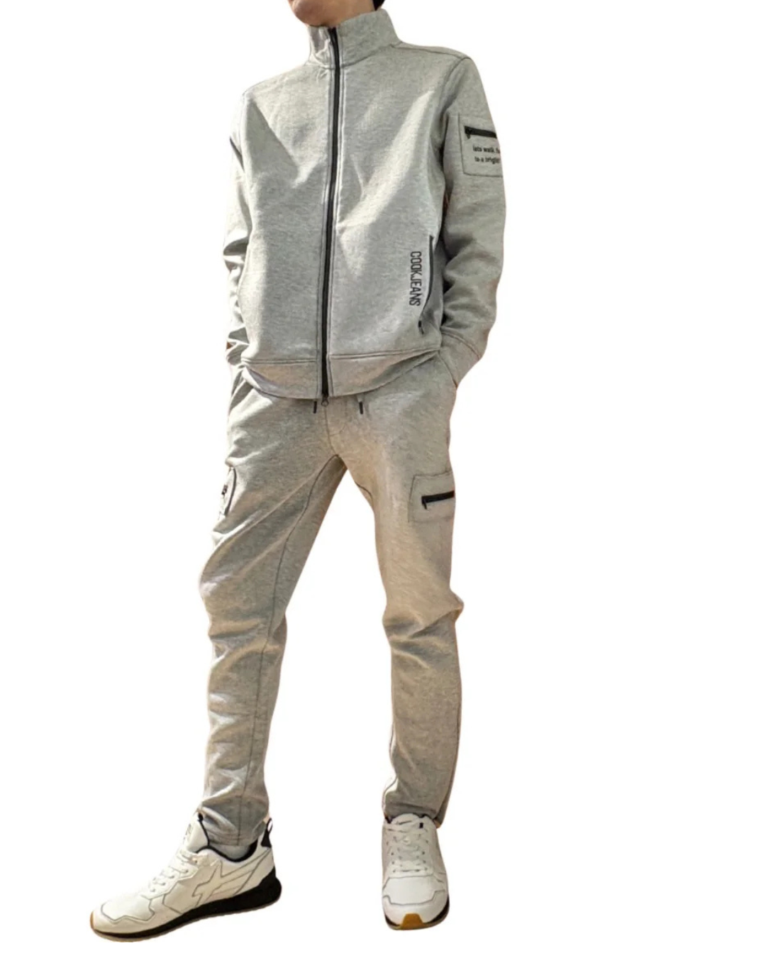 スタンド襟ジップジャケット UNISEX