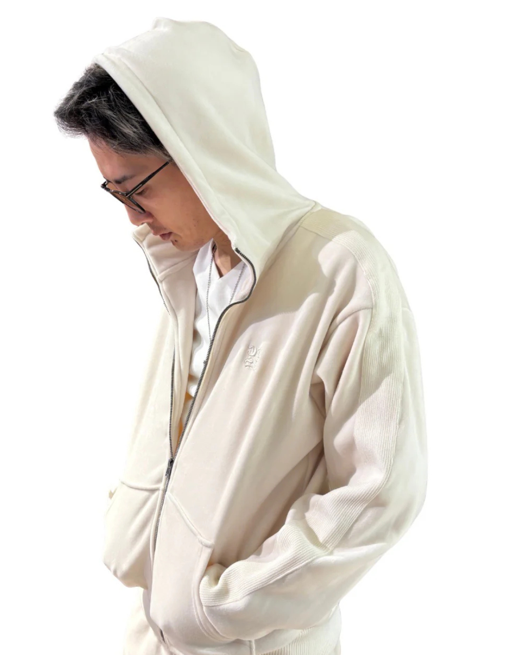 両面マイクロスウェードジップジャケット UNISEX