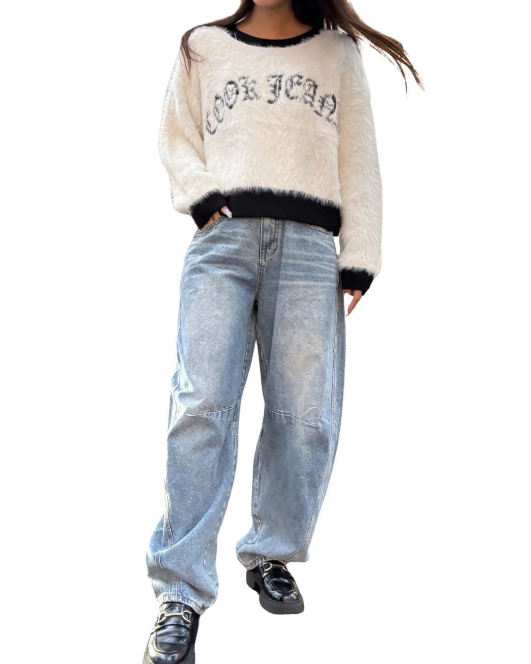 シャギーCJロゴニット WOMEN