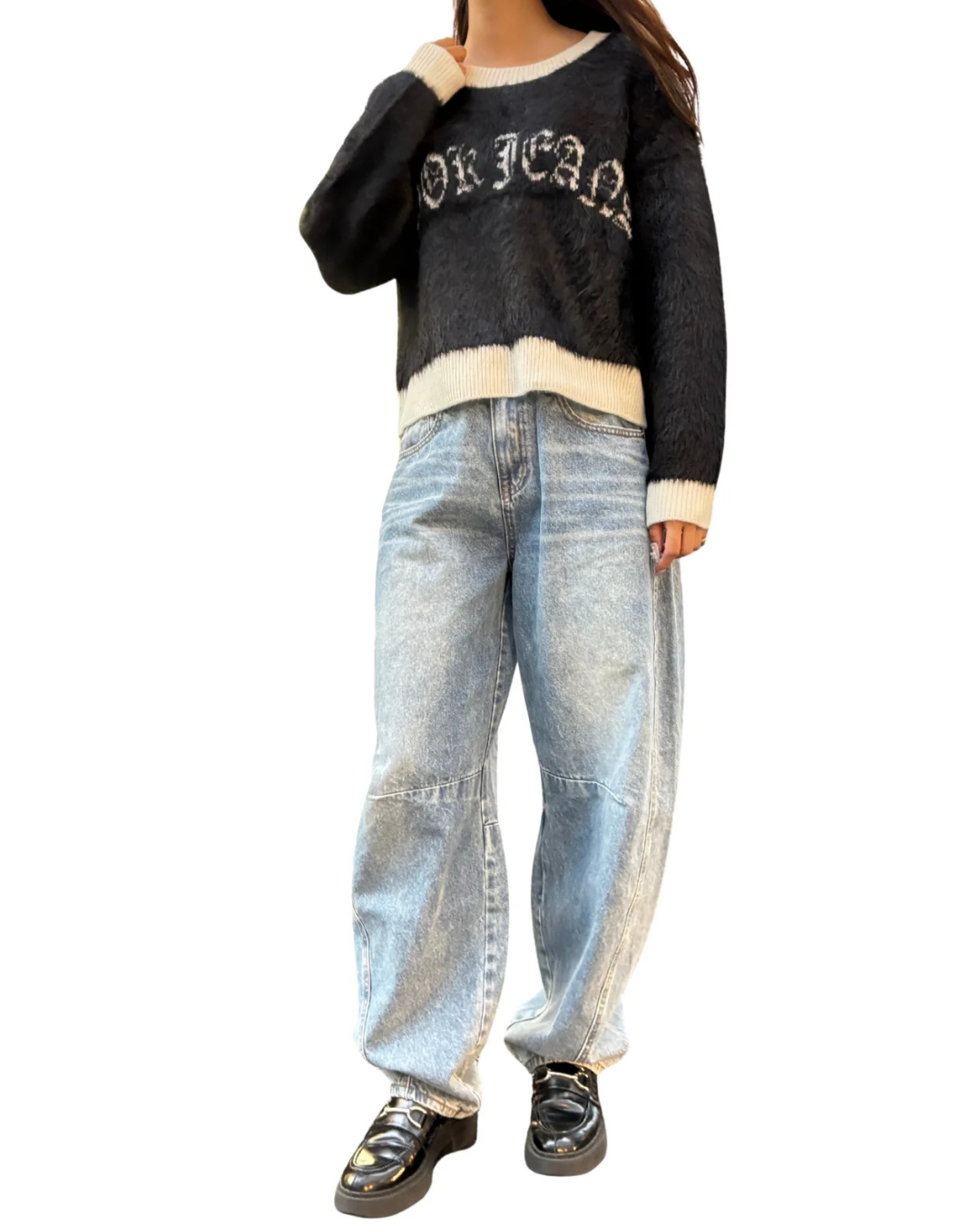 シャギーCJロゴニット WOMEN