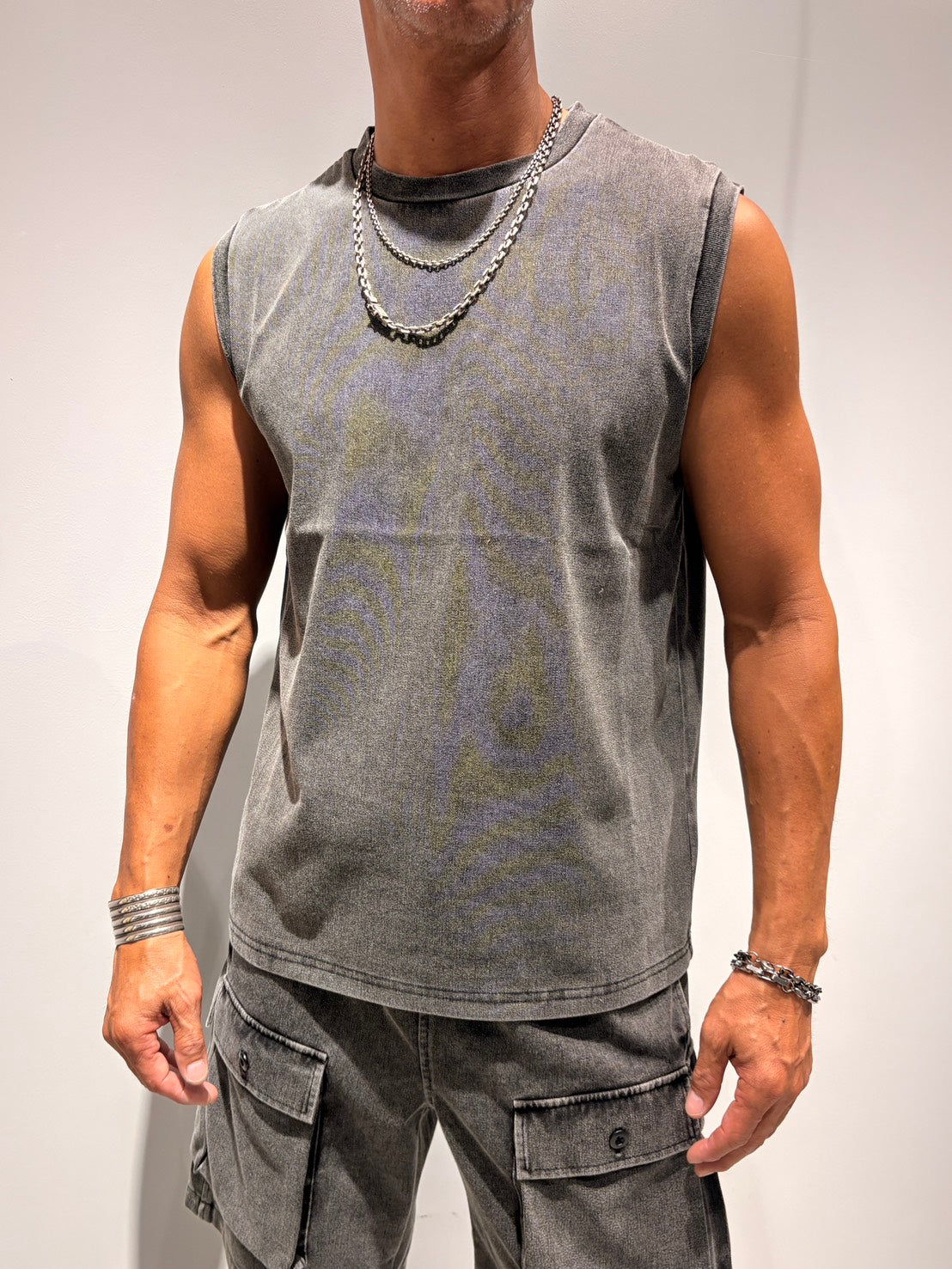 MEN 178cm グレー/サイズＭ着用