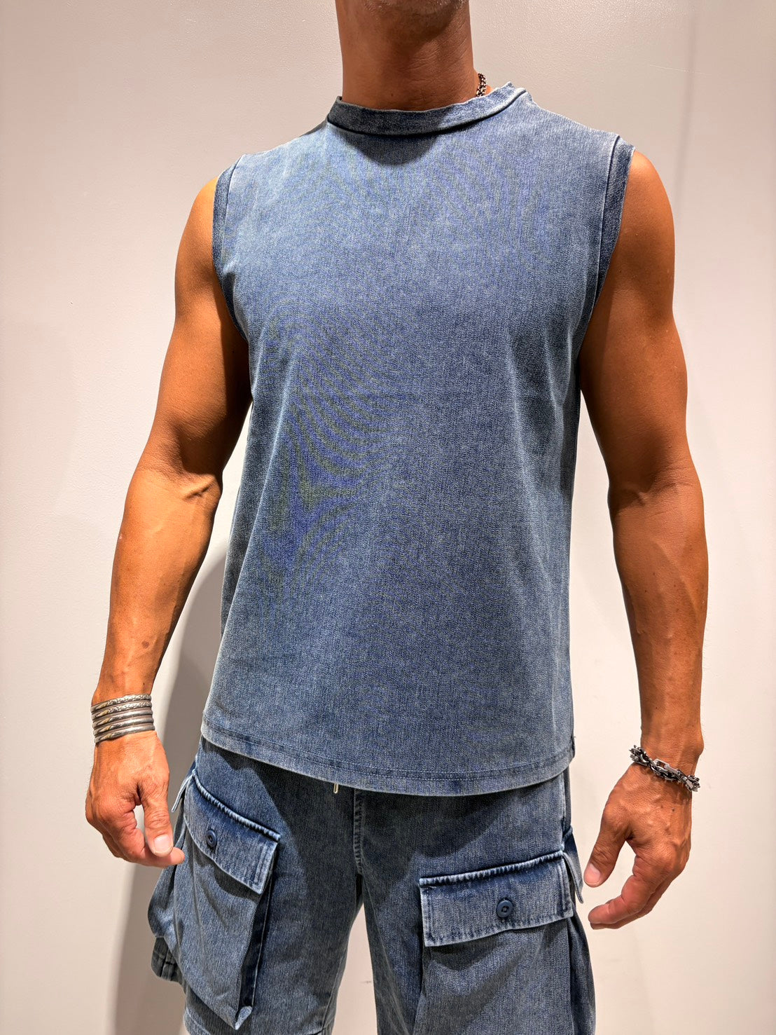 MEN 178cm ブルー/サイズＭ着用