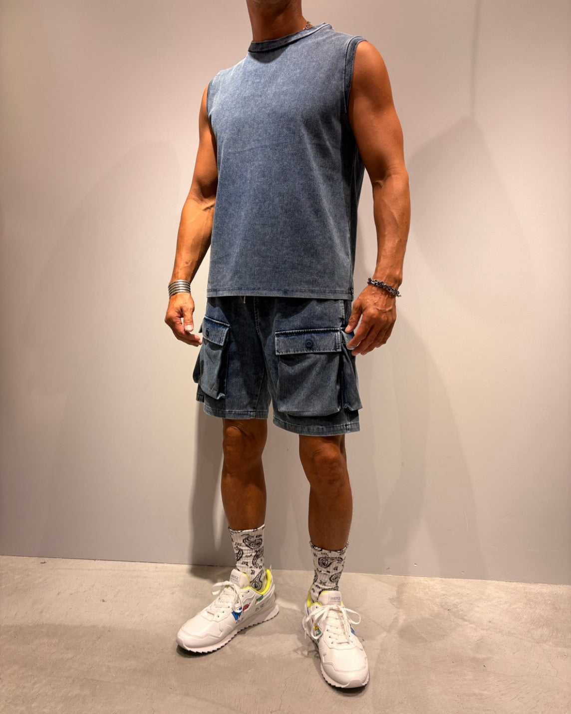 デニムカーゴショーツ MEN