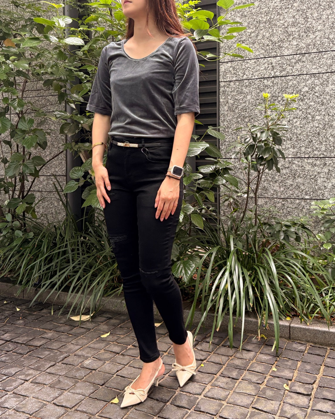ベロア2WAYトップス WOMEN
