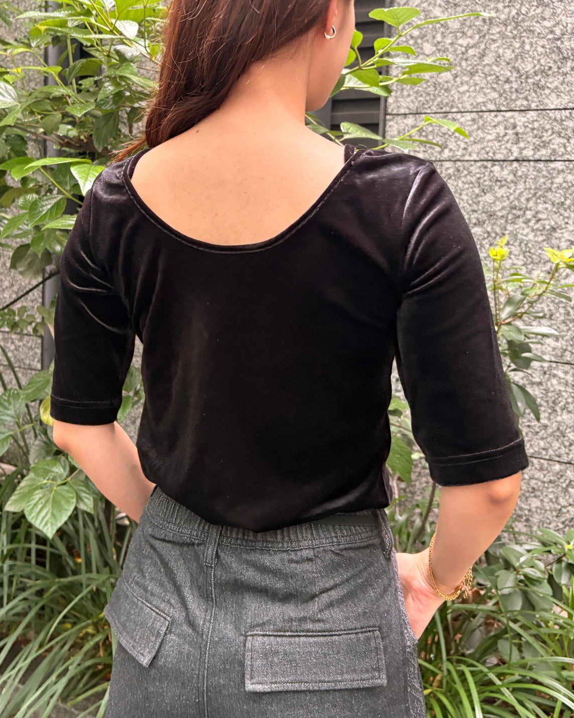 ベロア2WAYトップス WOMEN