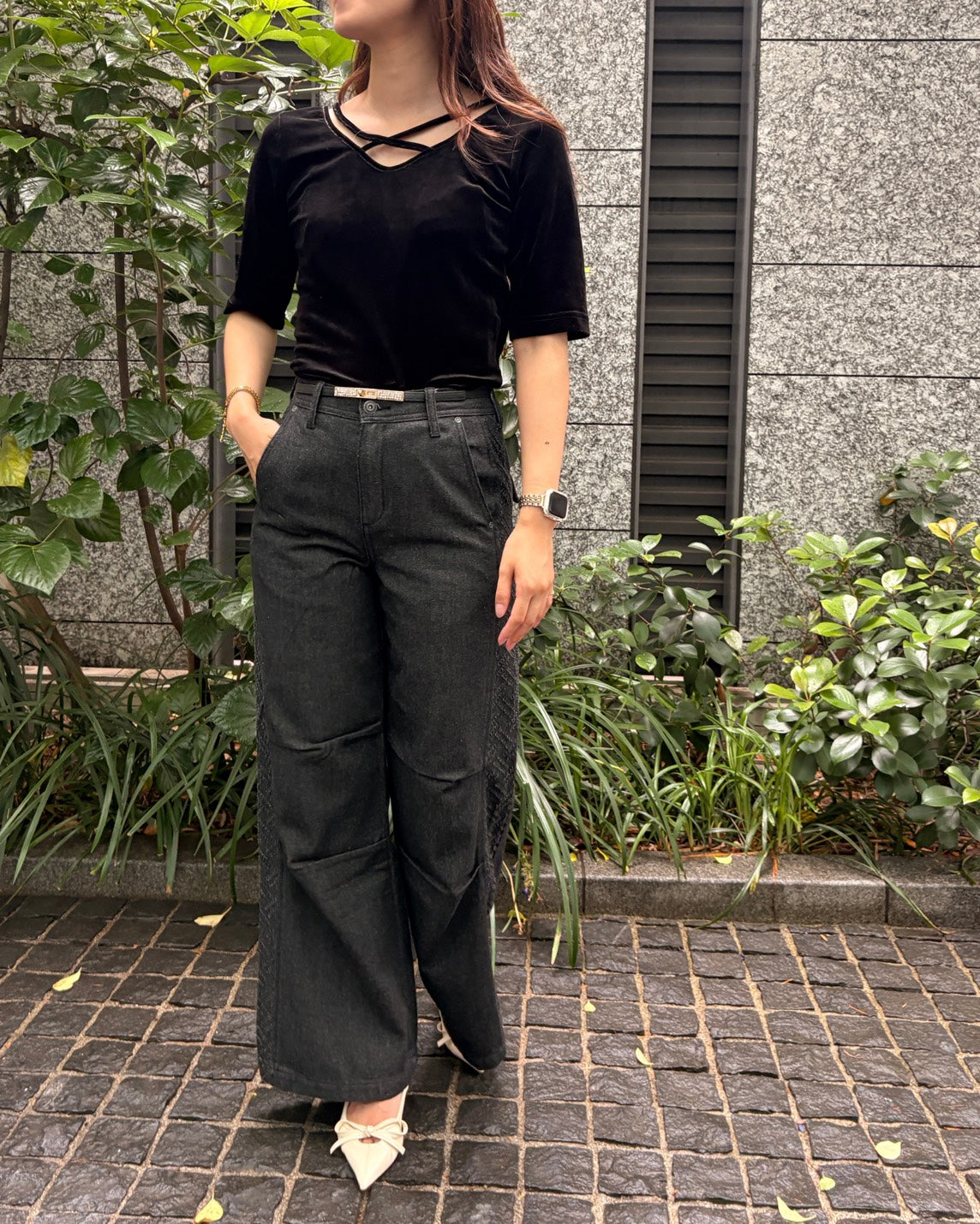 ベロア2WAYトップス WOMEN