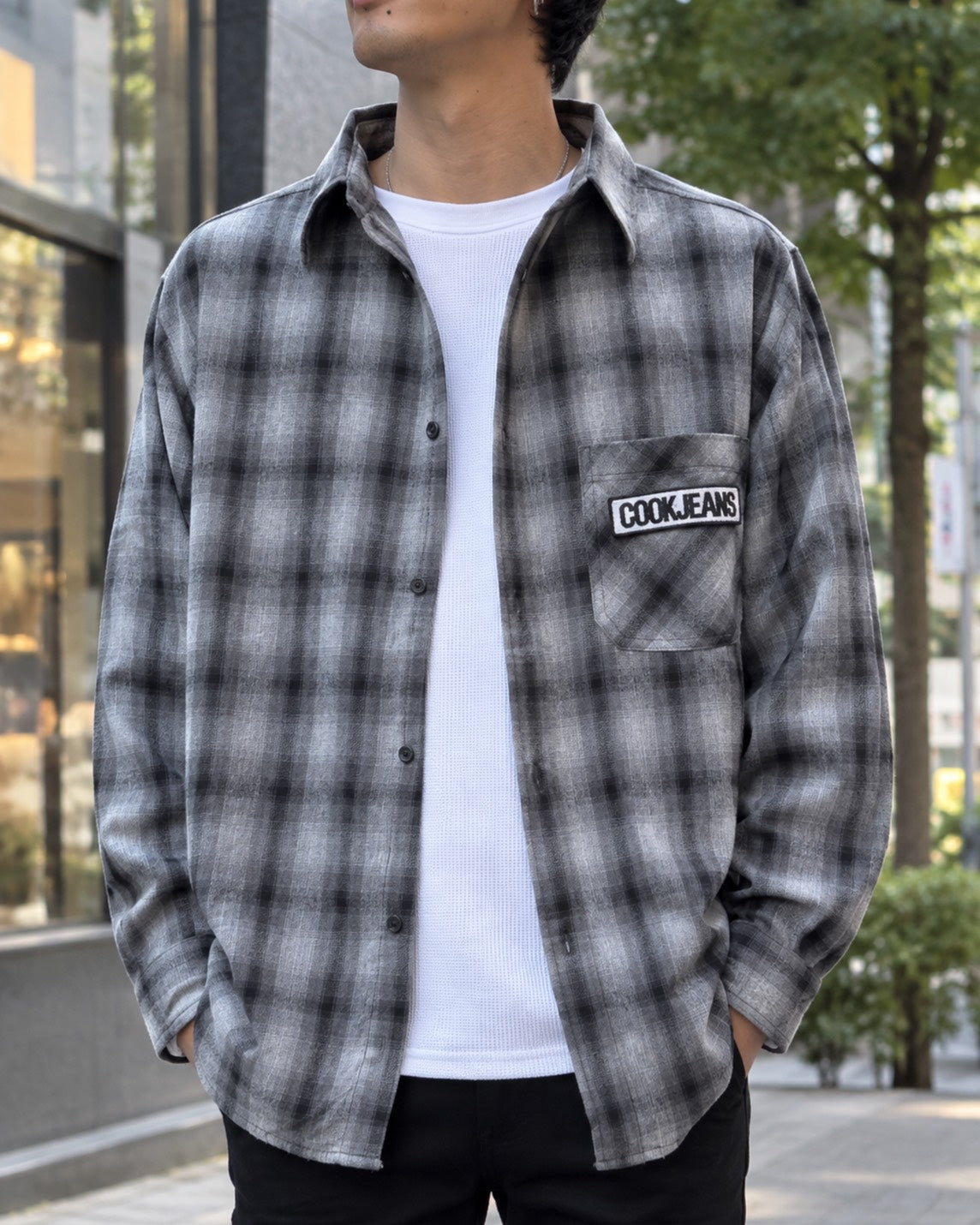 MEN 171cm ブラック×ブラック/サイズM着用
