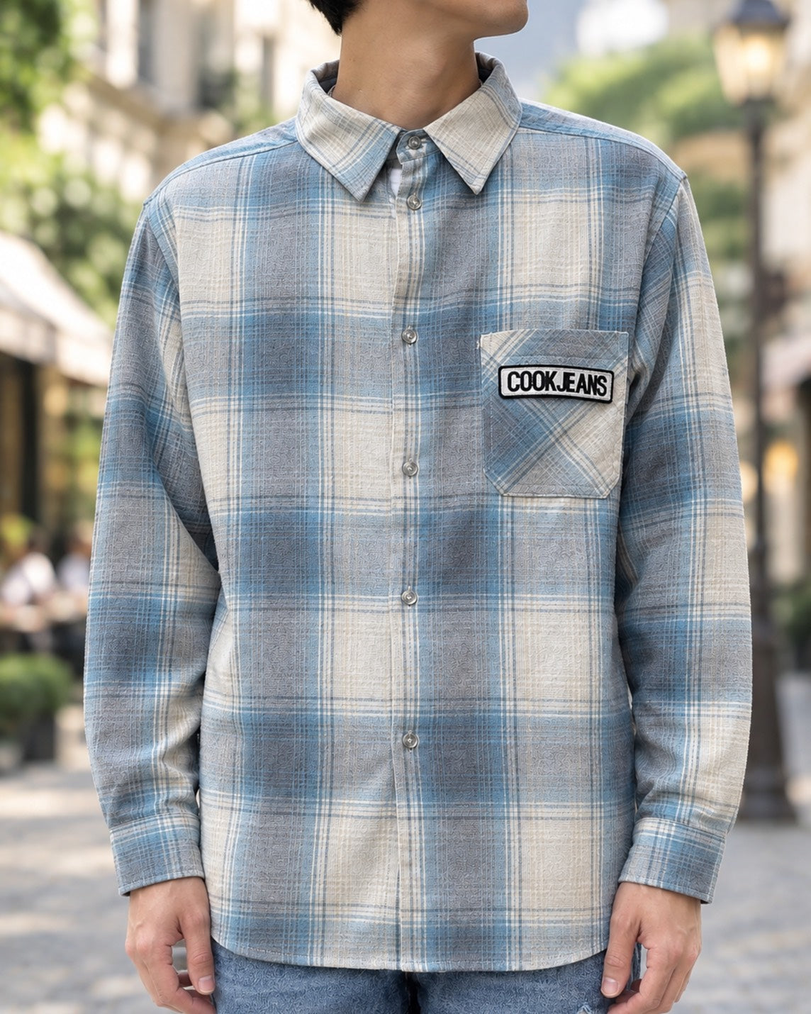 CJワッペンチェックシャツ MEN