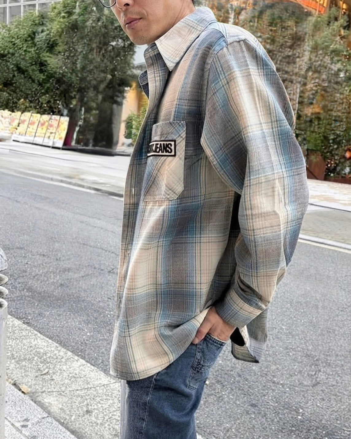 CJワッペンチェックシャツ MEN