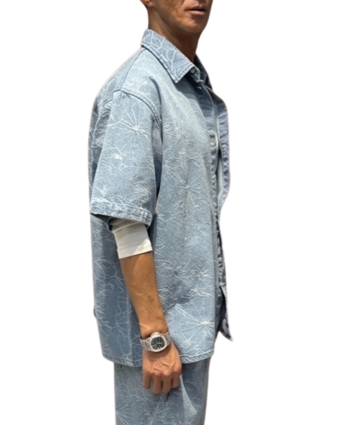 フラワーデニムシャツ MEN