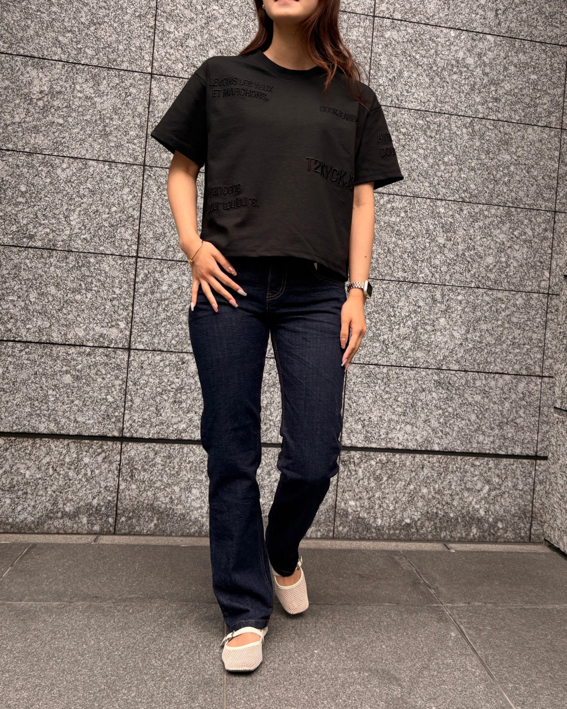 【再入荷】3Dランダム刺繡T WOMEN