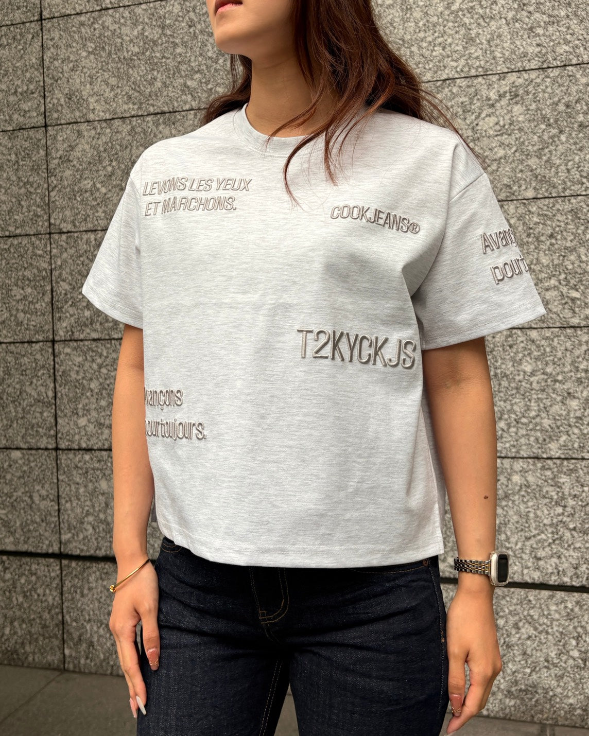 WOMEN 165cm メランジ/サイズF着用
