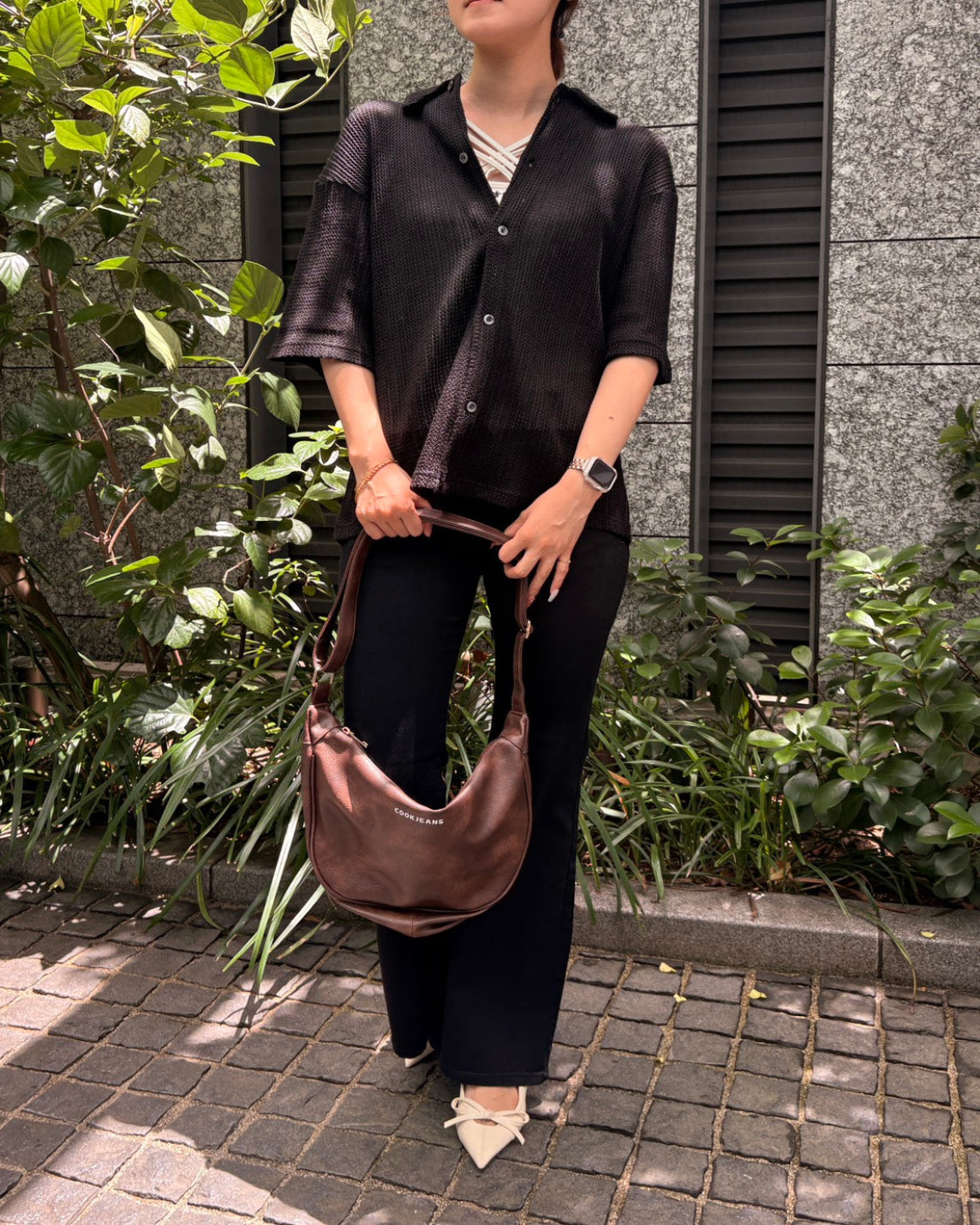 ストライプメッシュシャツ UNISEX