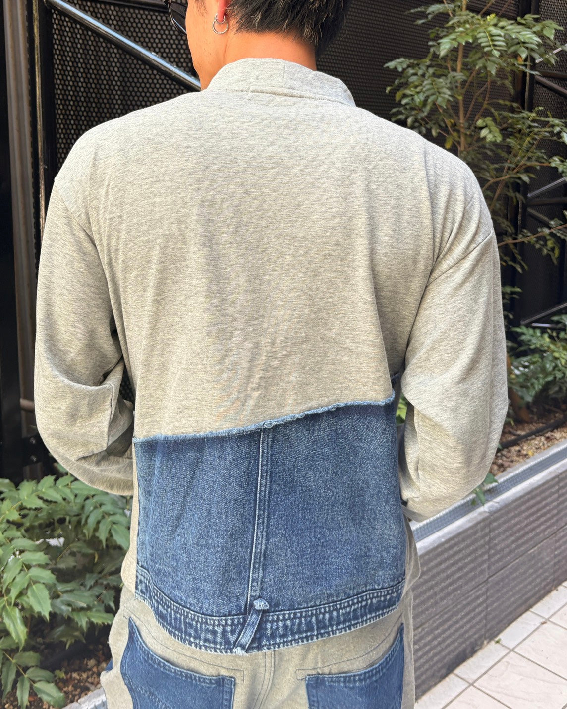 デニムドッキングプルオーバー MEN