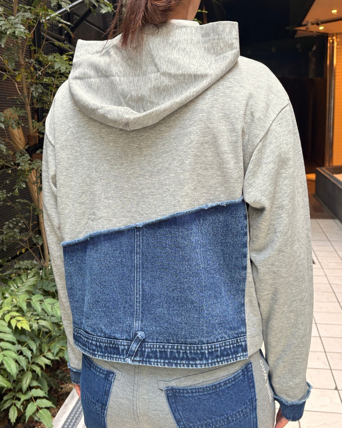 デニムドッキングZIPパーカー WOMEN