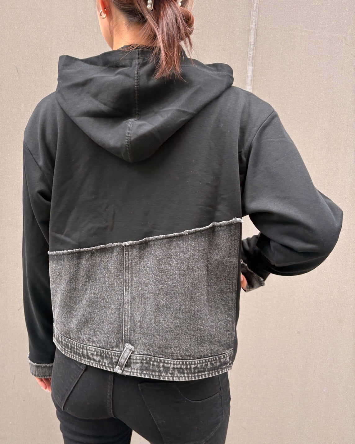 デニムドッキングZIPパーカー WOMEN