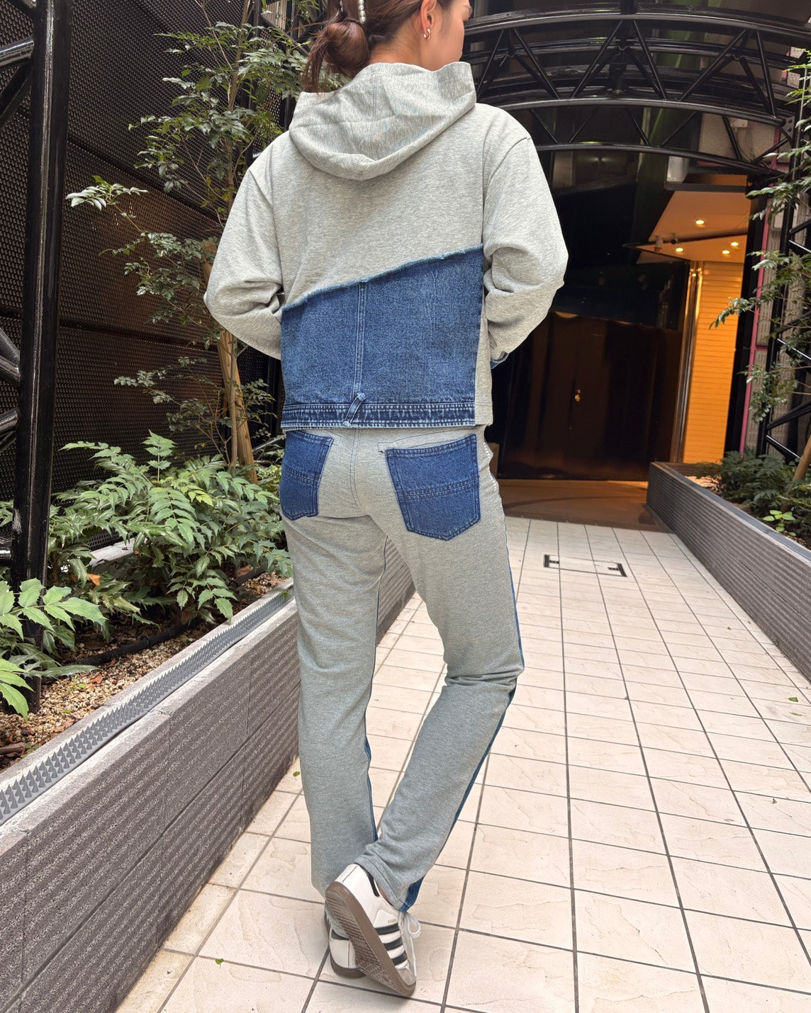 デニムドッキングZIPパーカー WOMEN