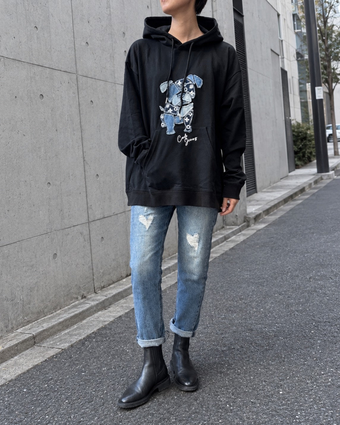 DENIM-DOGパーカー UNISEX