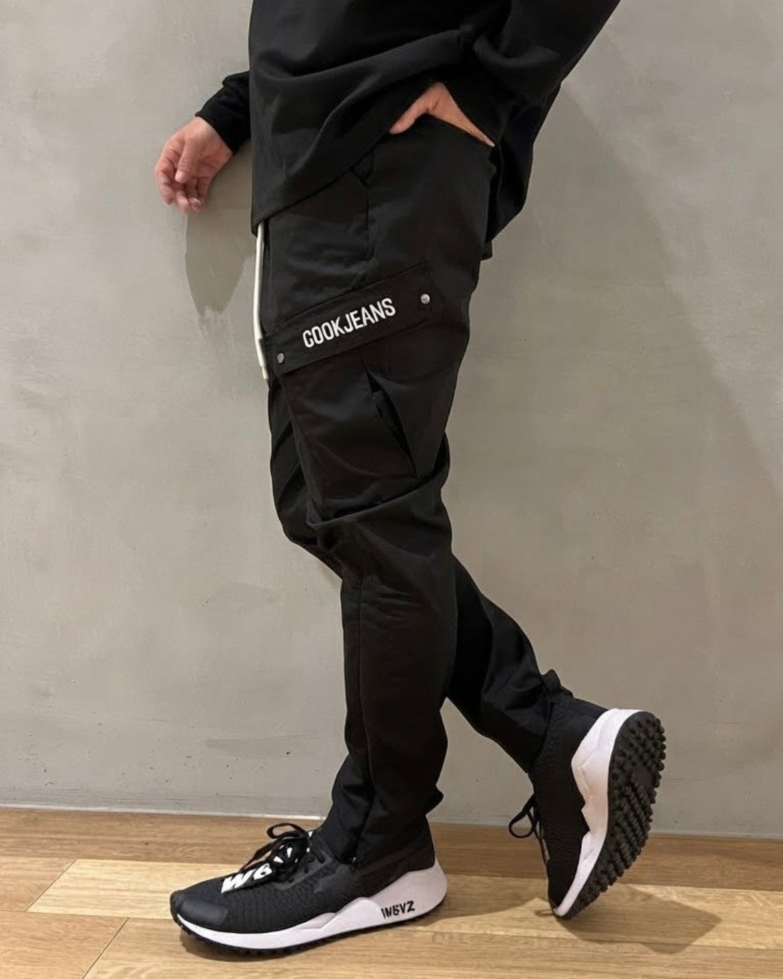 MEN 171cm ブラック×ホワイト/サイズ1着用
