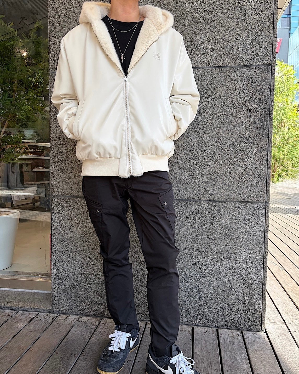 CJリバーシブルファーダウンジャケット UNISEX