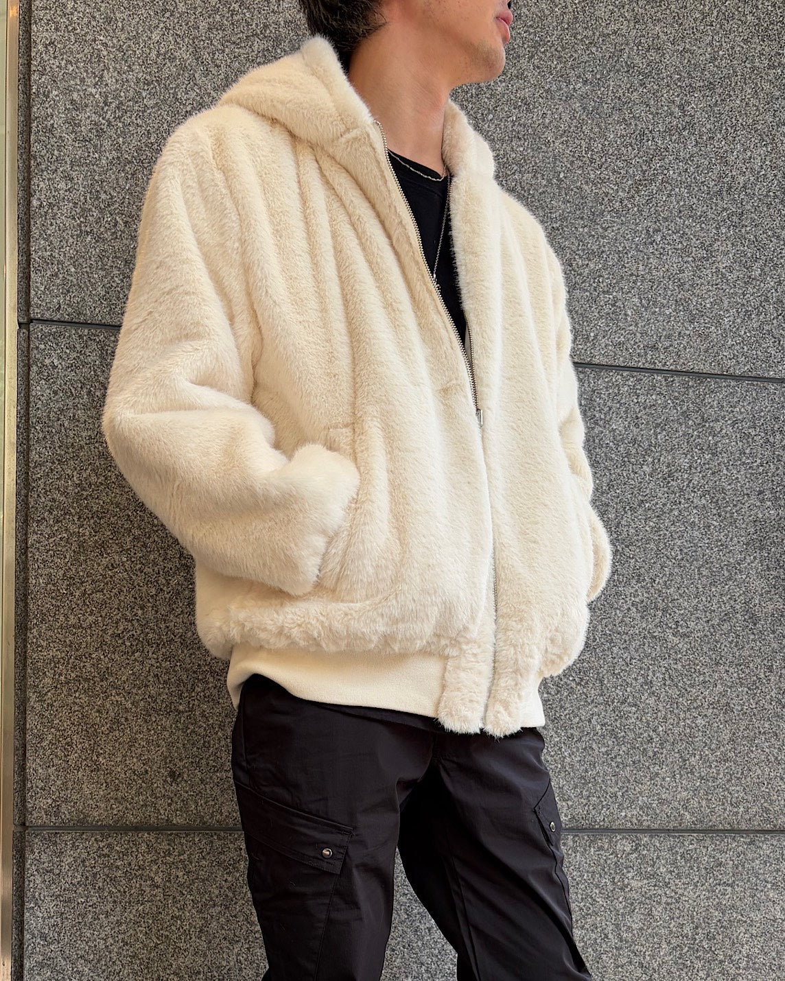 CJリバーシブルファーダウンジャケット UNISEX