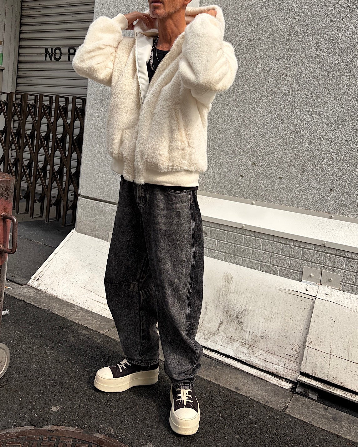 CJリバーシブルファーダウンジャケット UNISEX
