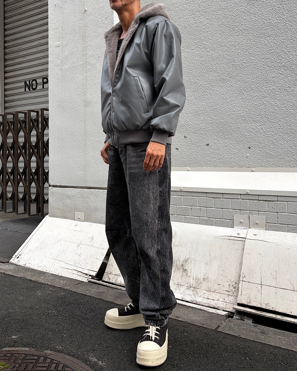 CJリバーシブルファーダウンジャケット UNISEX