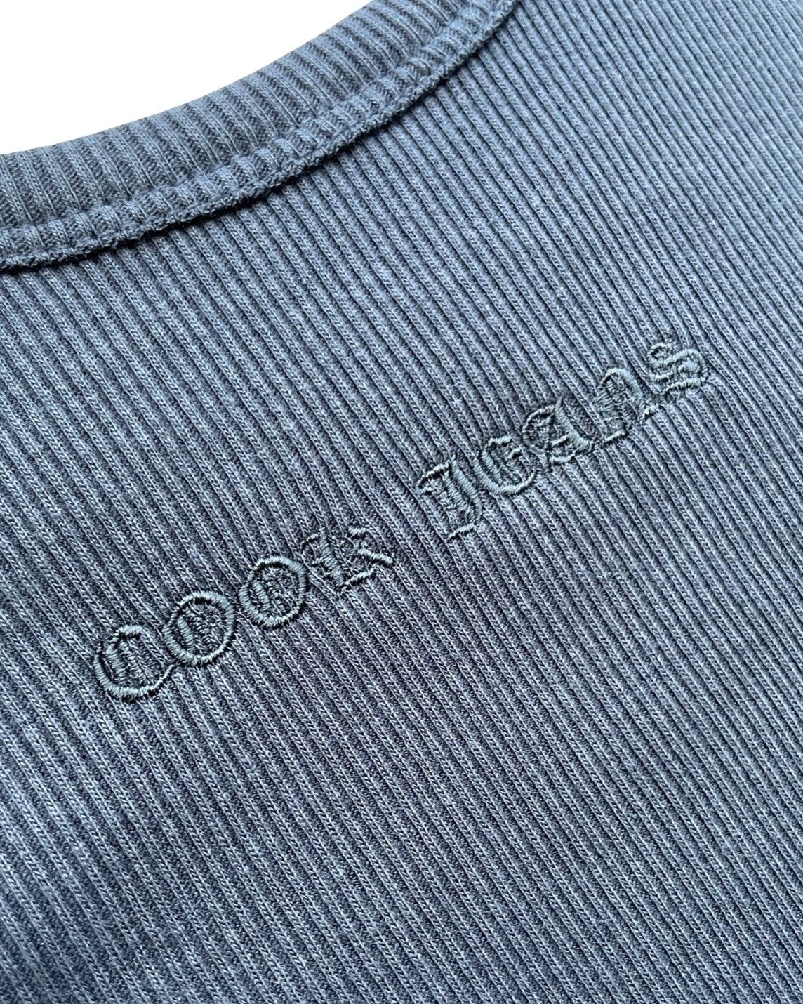 COOK刺繍テレコタンク MEN