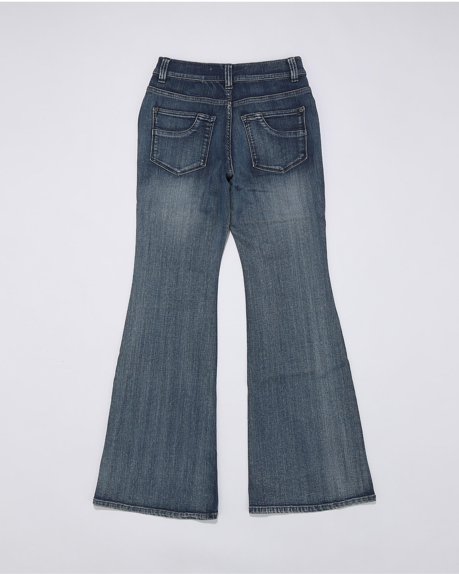 RAINBOW裾フレアーデニムパンツ WOMEN