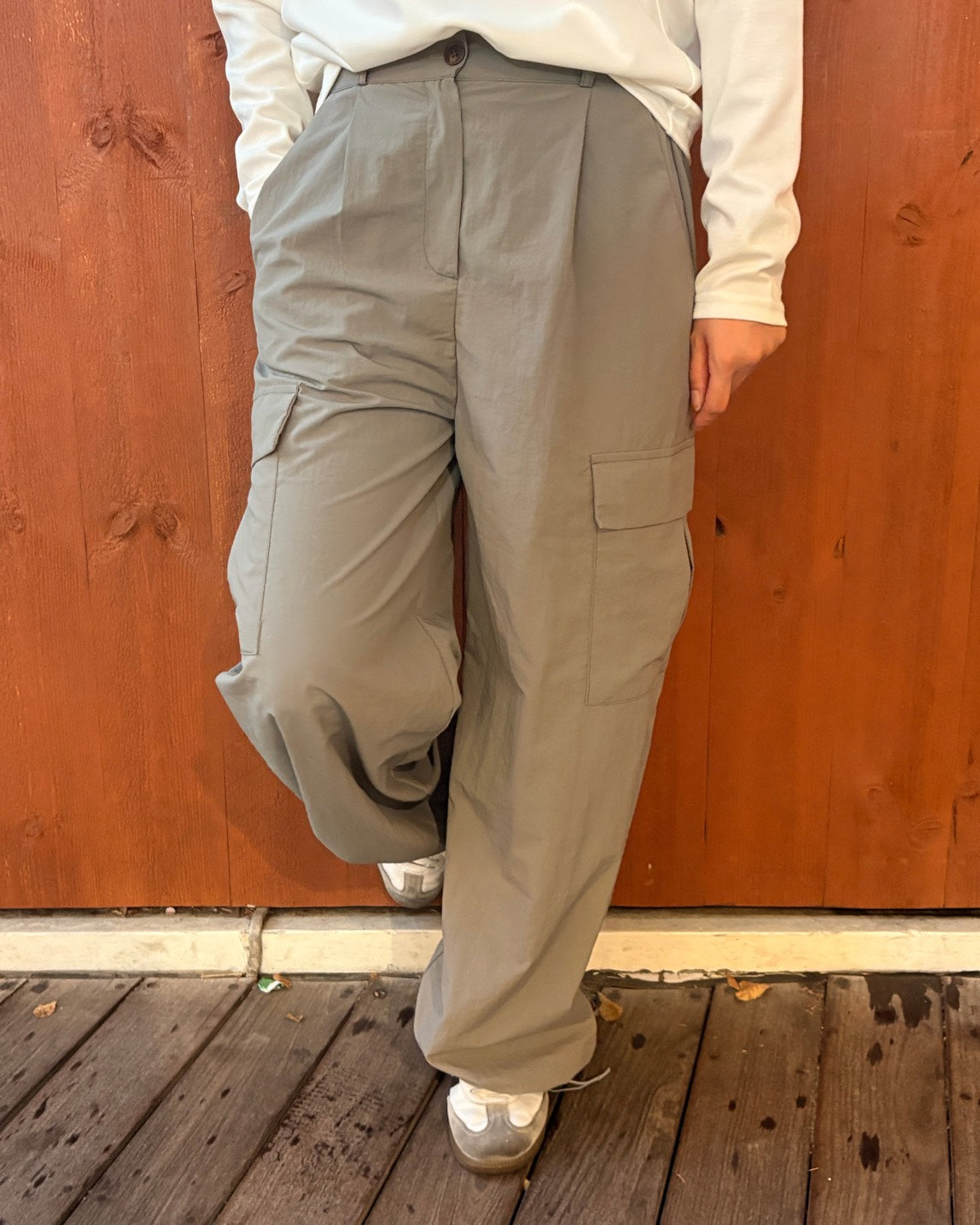WOMEN 165cm Sグレー/サイズF着用