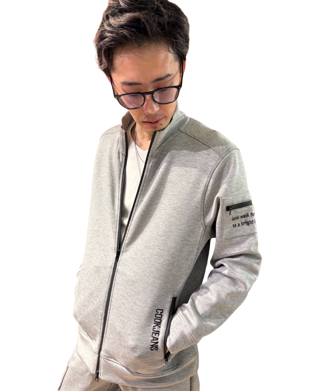 MEN 170cm グレー サイズ2着用