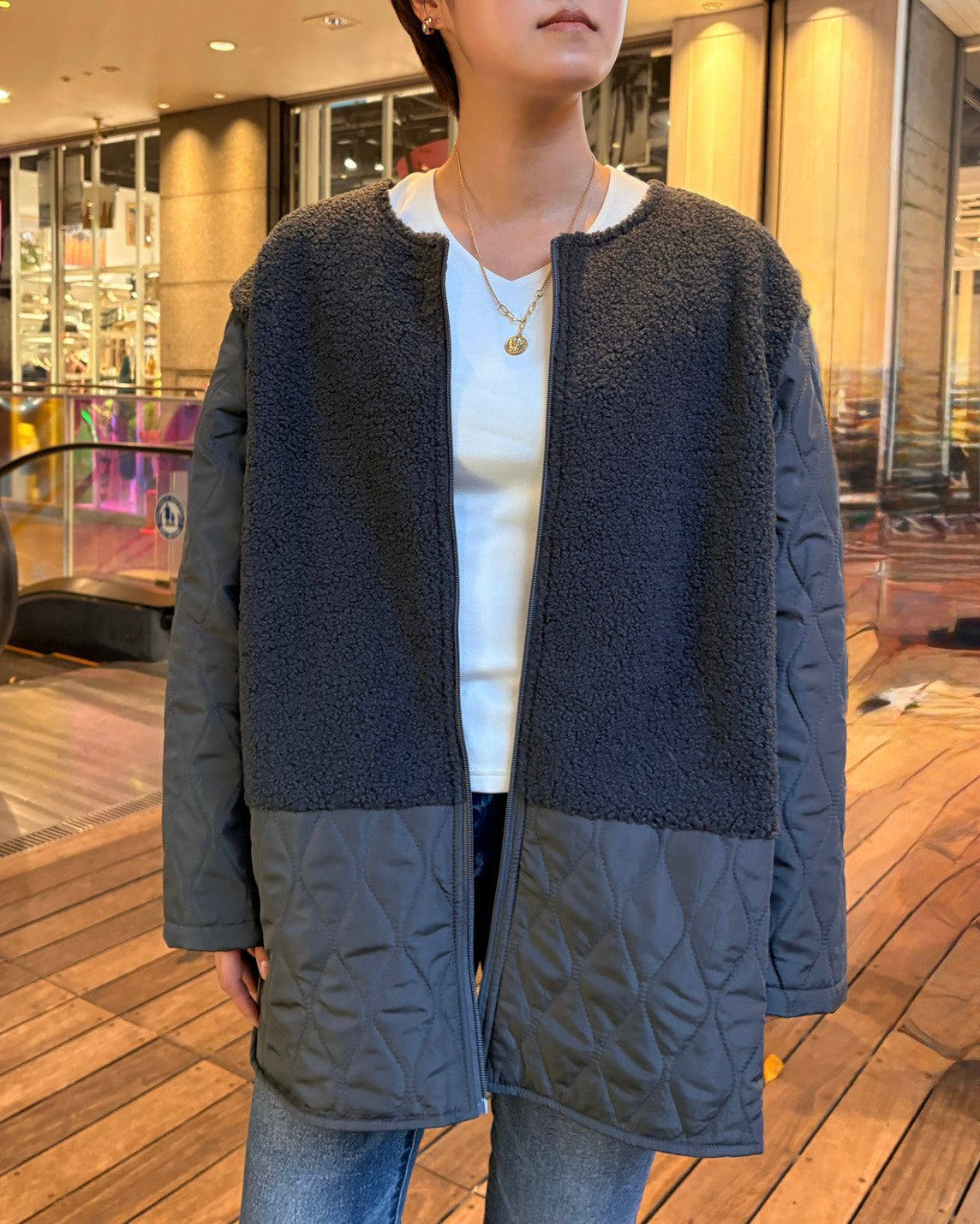 WOMEN 165cm  チャコール/サイズF着用