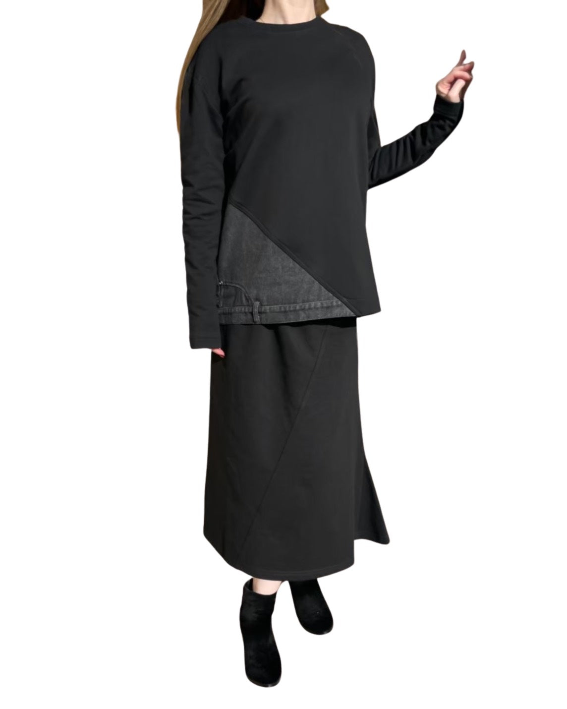 裏毛デニム×SWEAT UNISEX