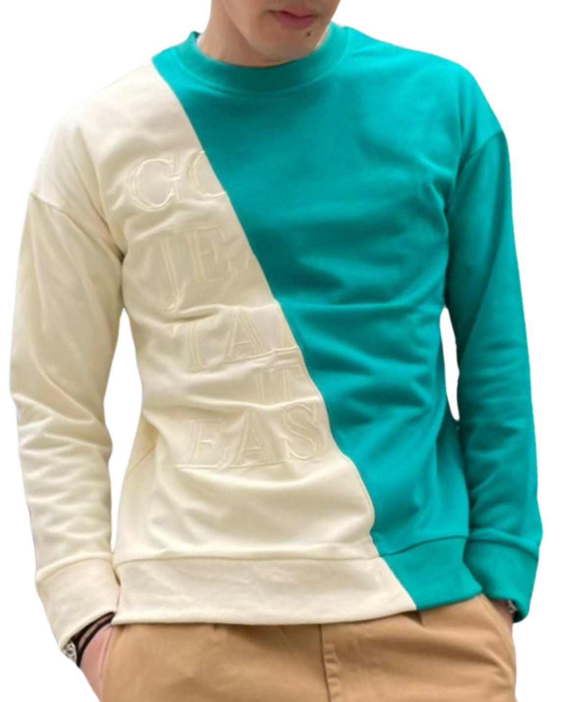 MEN 170cm ベージュ×グリーン/サイズ2着用