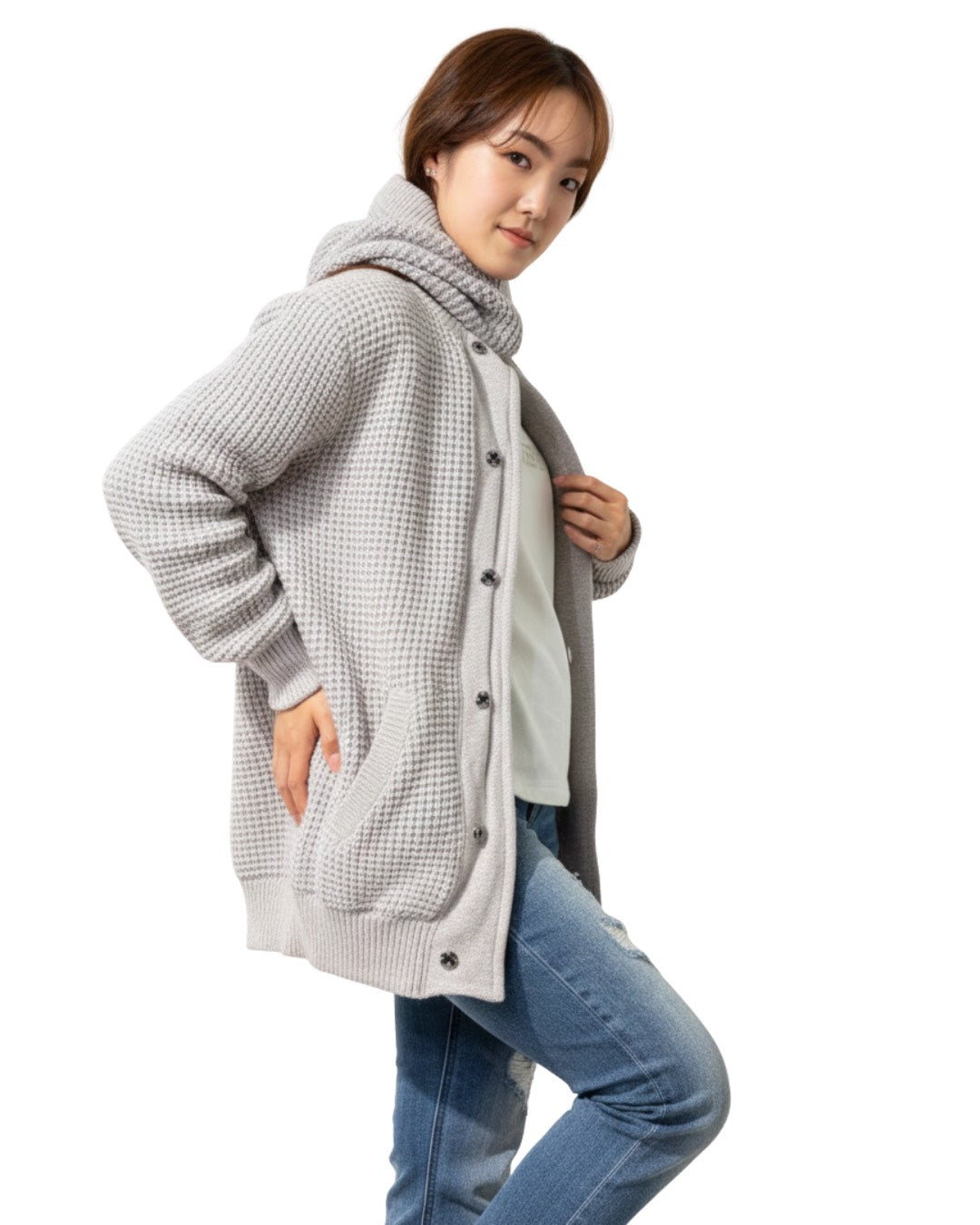 ワッフルニットジャケット UNISEX