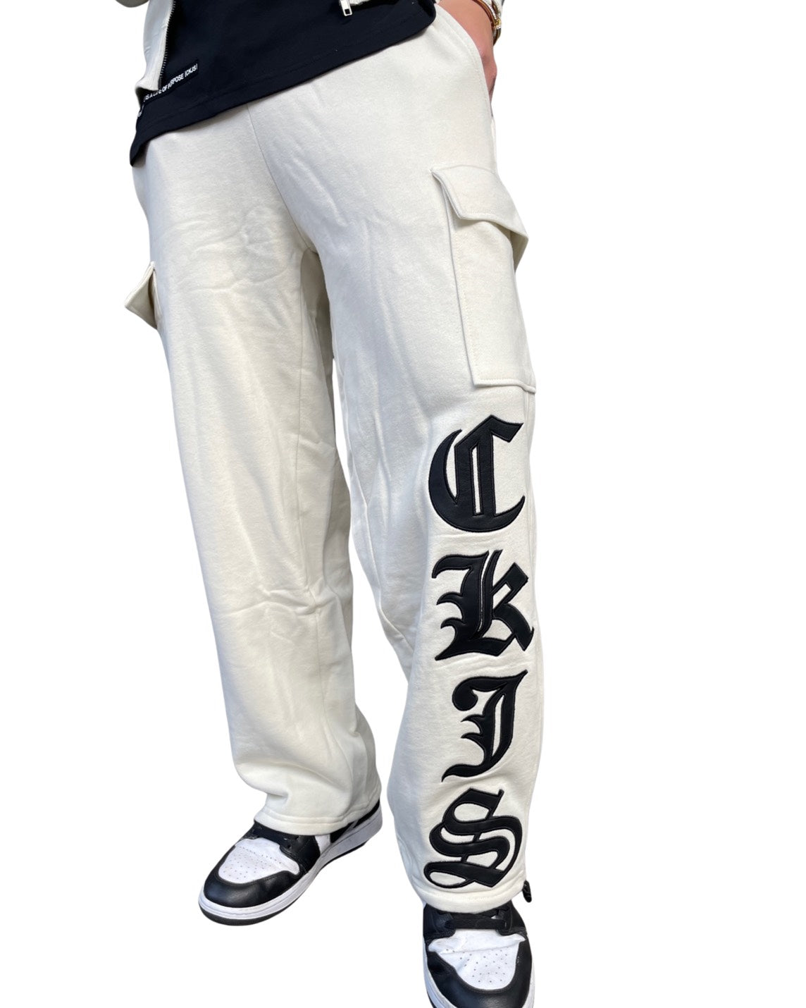 PUワッペンカーゴパンツ UNISEX