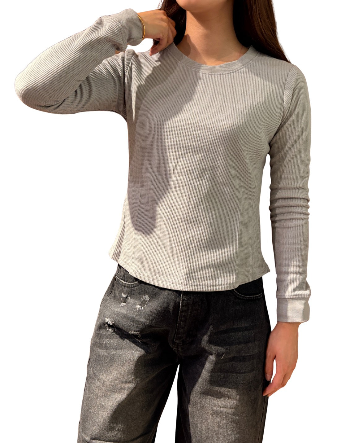 ワッフルクルーロンT WOMEN