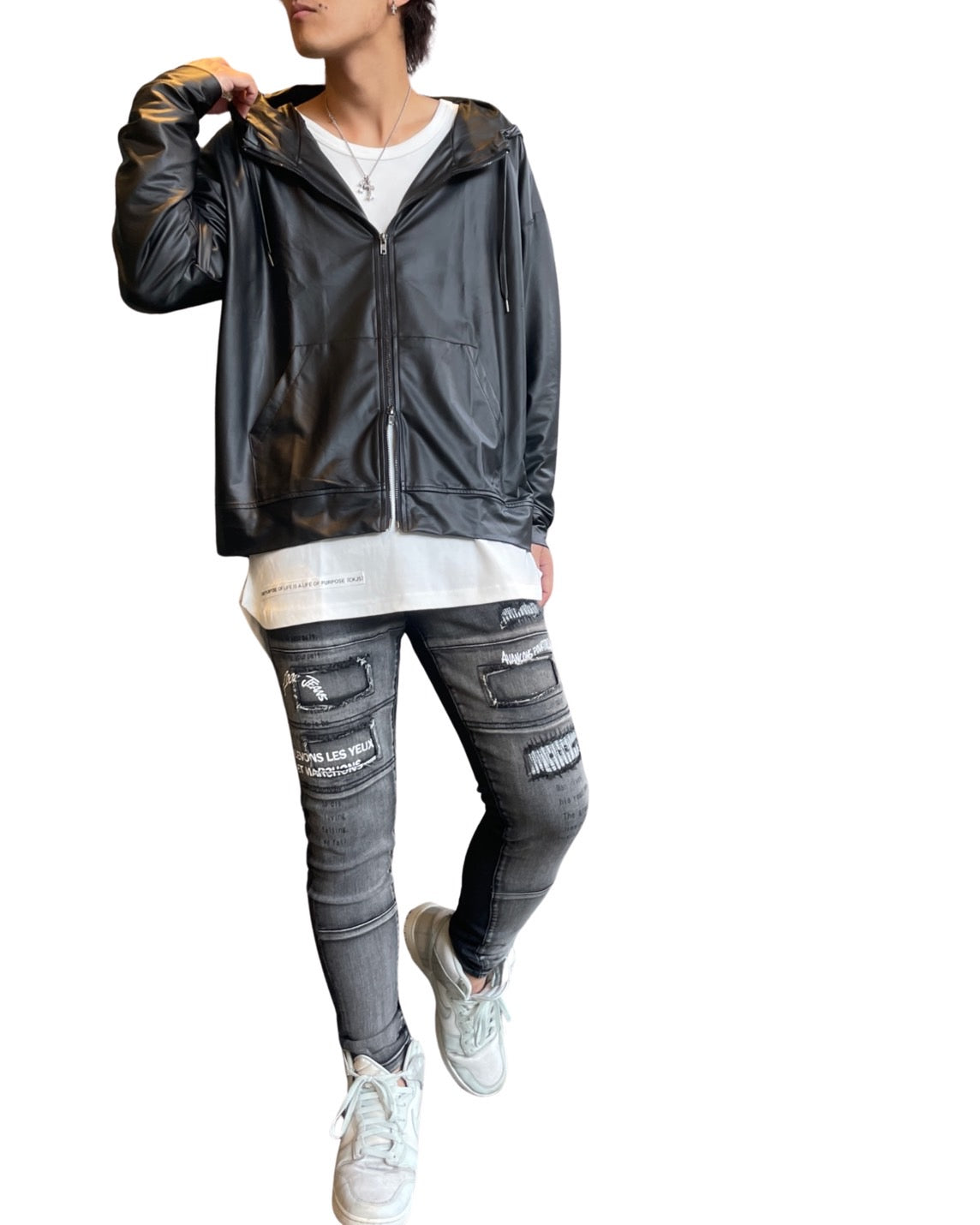 コーティングZIPパーカー UNISEX