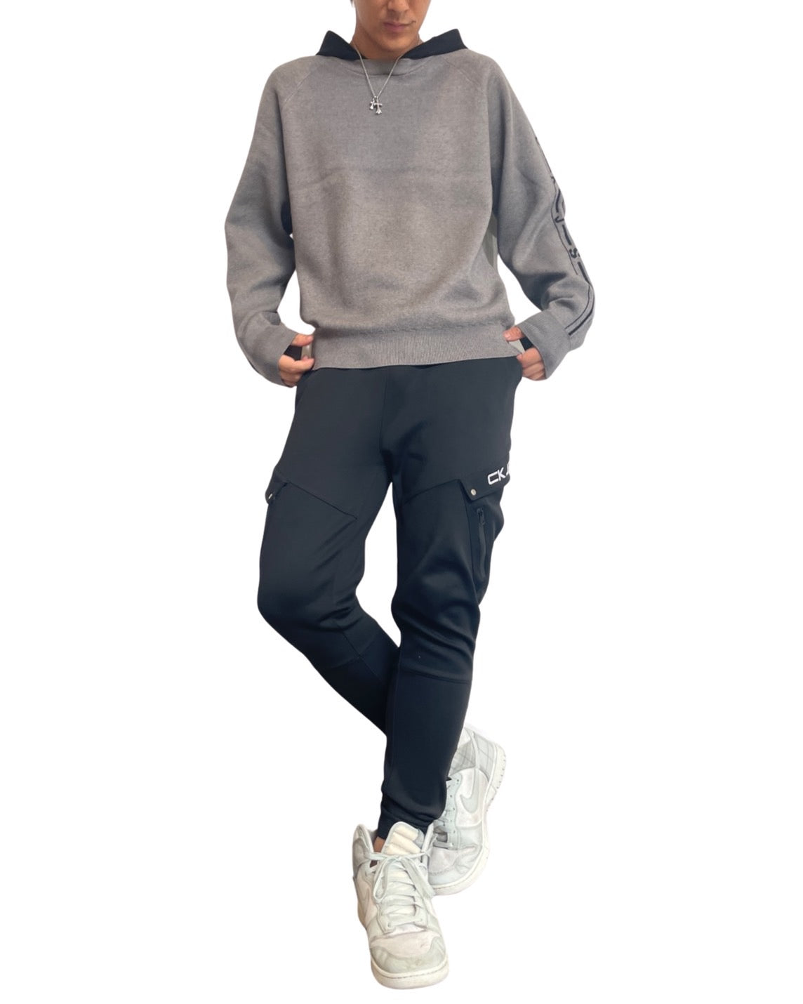 袖ラインCKJSパーカー UNISEX