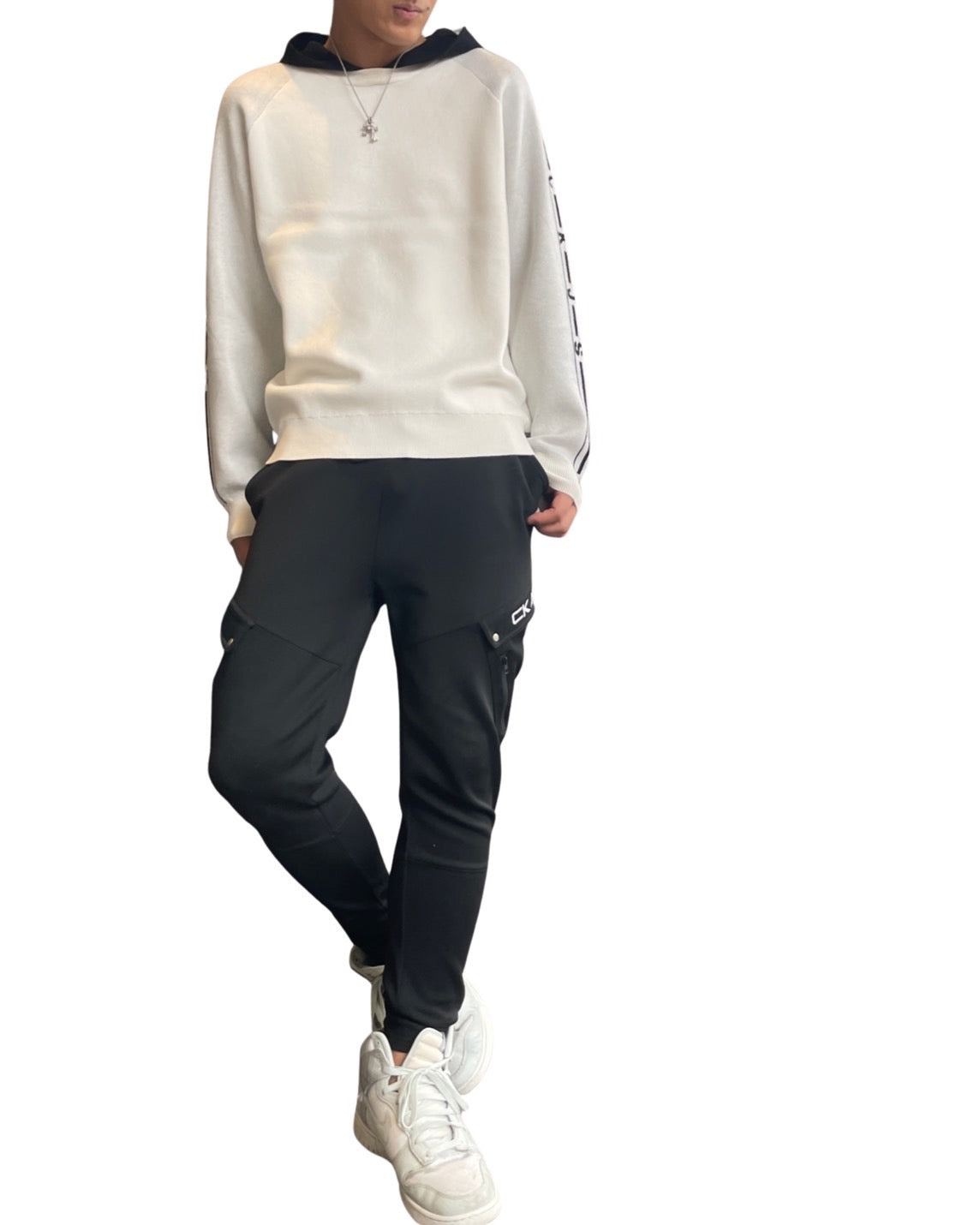 袖ラインCKJSパーカー UNISEX