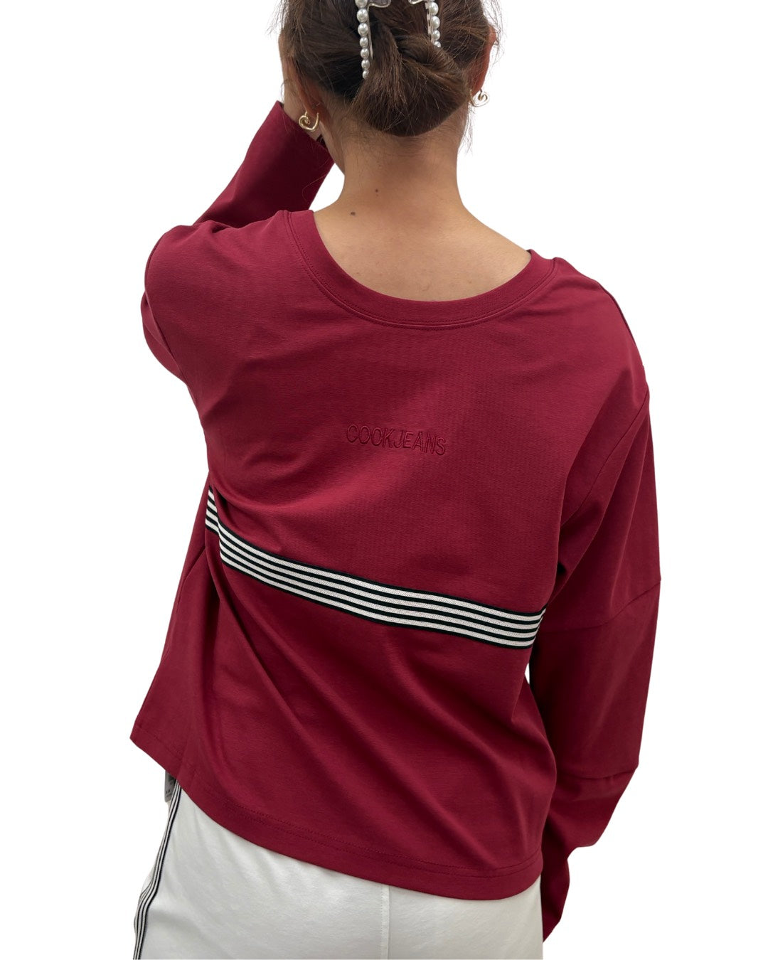 WOMEN 165cm バーガンディー サイズF着用